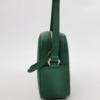 Gucci Soho Mini Leather Solid Zip Embossed GG Camera Crossbody Bag 250312781101276