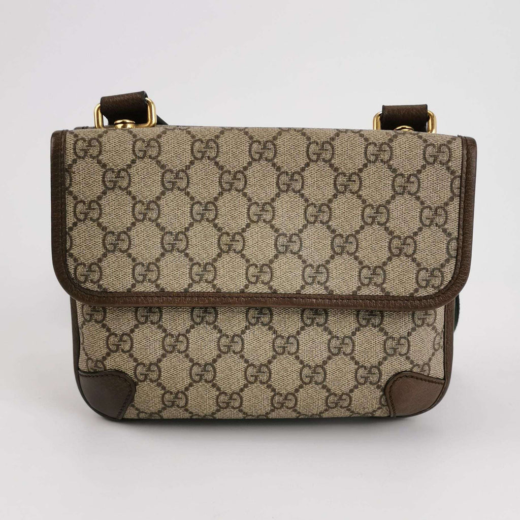 Gucci Neo Vintage Small GG Monogram Tiger Head Logo Crossbody Bag 037852100468