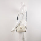 Gucci GG Marmont Small Leather Crossbody Bag with Contrast Trim and GG Logo 250317781108379