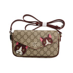 Gucci Mini Leather Cat Pattern Crossbody Bag 250317781109477