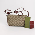 Gucci Mini Leather Cat Pattern Crossbody Bag 250317781109477