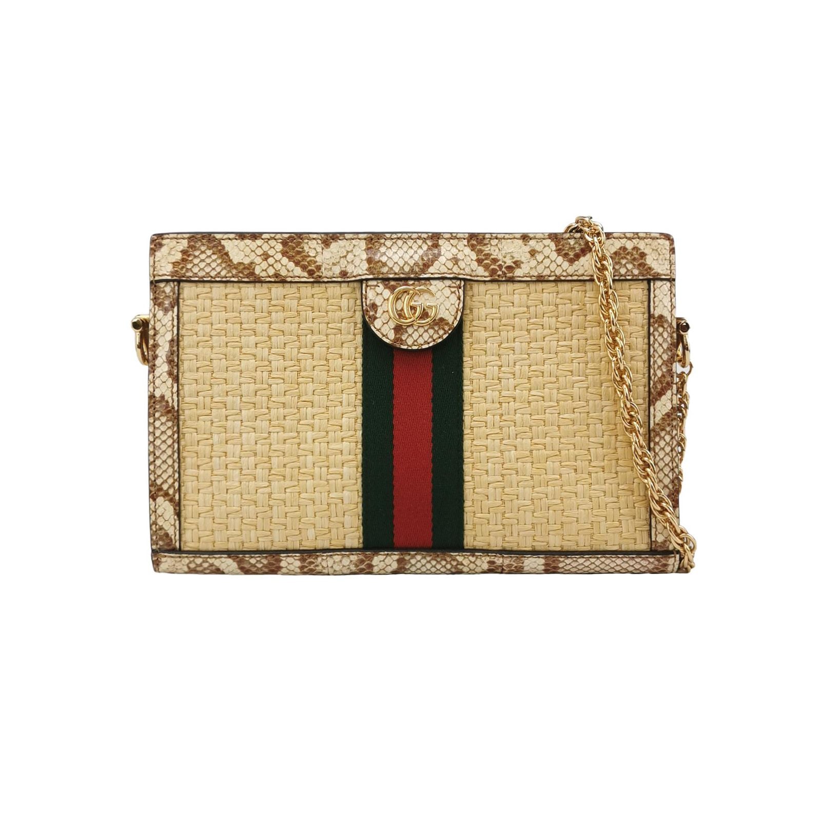Gucci Ophidia Small Snake Skin and Canvas GG Crossbody Bag 250323781117455