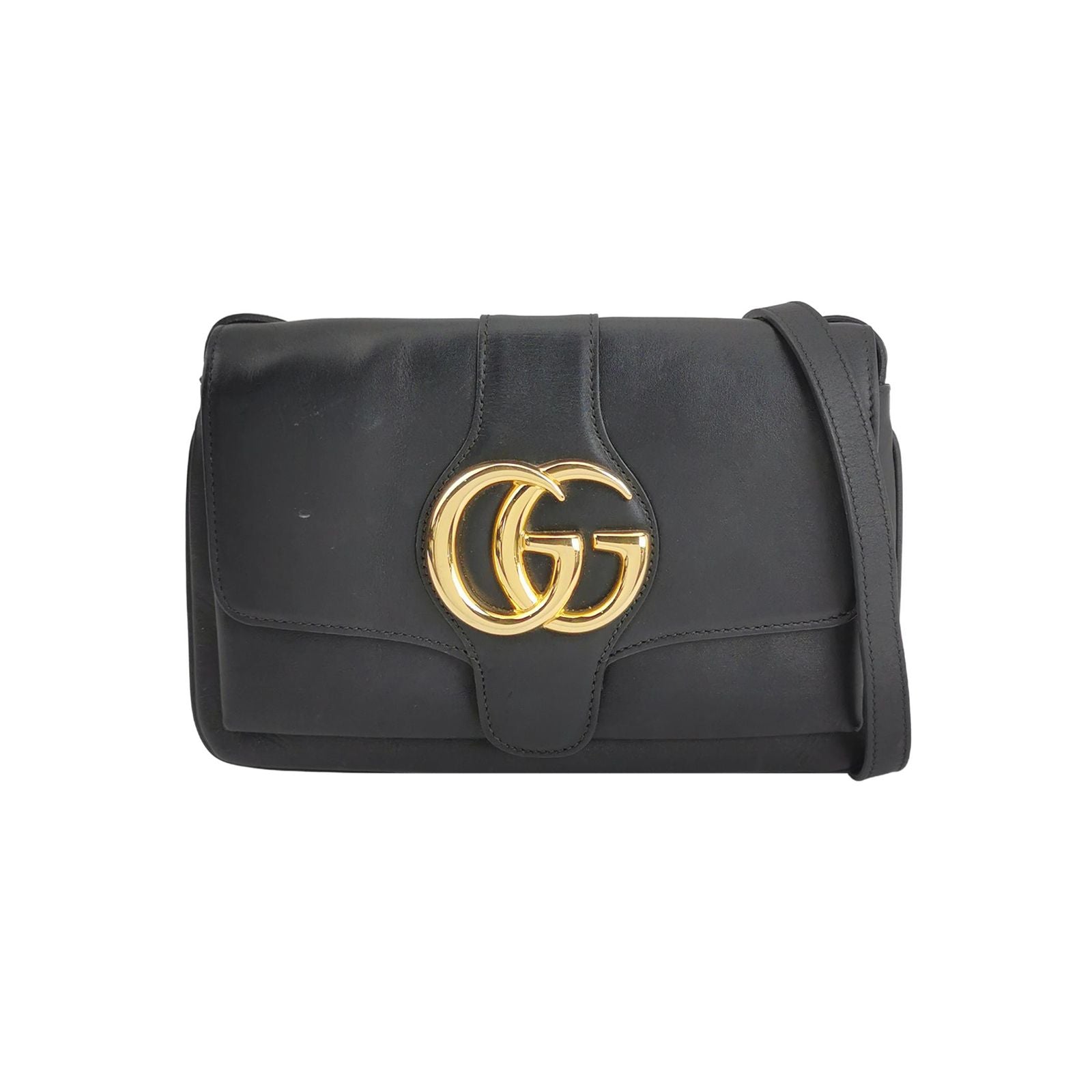 Gucci Arli Small Leather Solid GG Logo Crossbody Bag 250318781110083