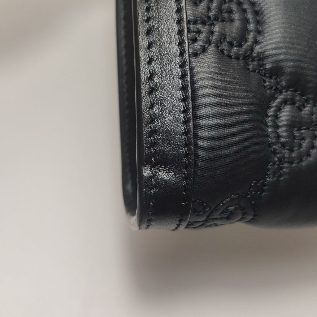 Gucci GG Matelassé Leather Solid Double G Logo Shoulder Bag Crossbody Bag 250316781107594