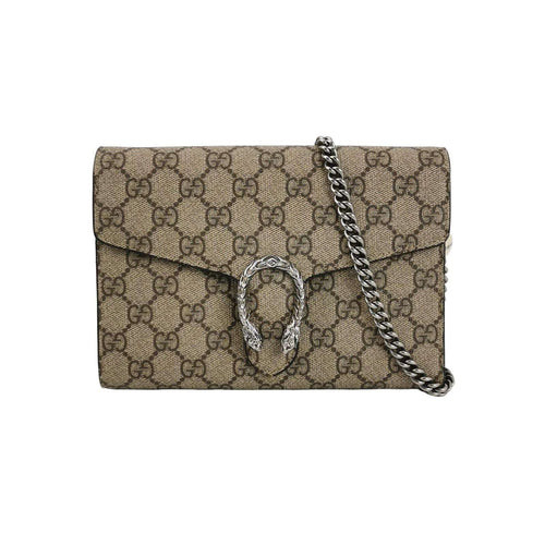 Gucci Dionysus Mini GG Supreme Double Tiger Head Buckle Crossbody Bag 250316781107684