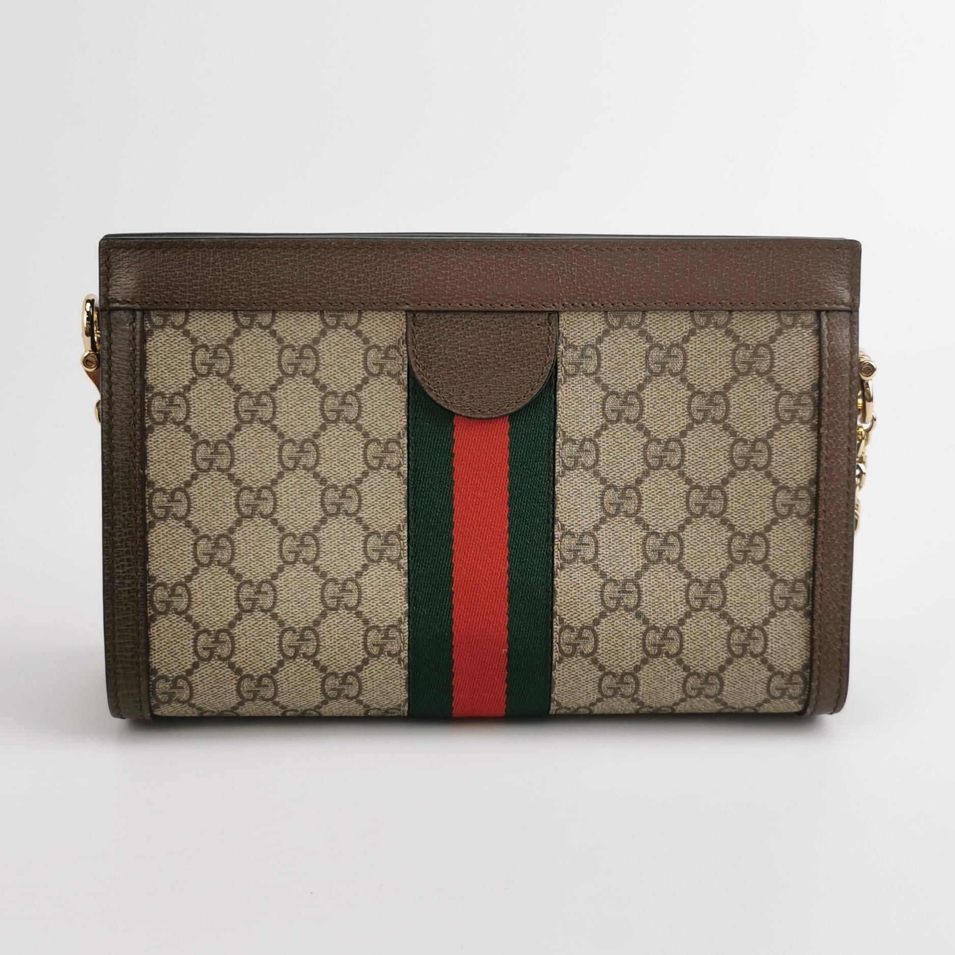 Gucci Ophidia Small Leather Canvas GG Crossbody Bag 250312781101513