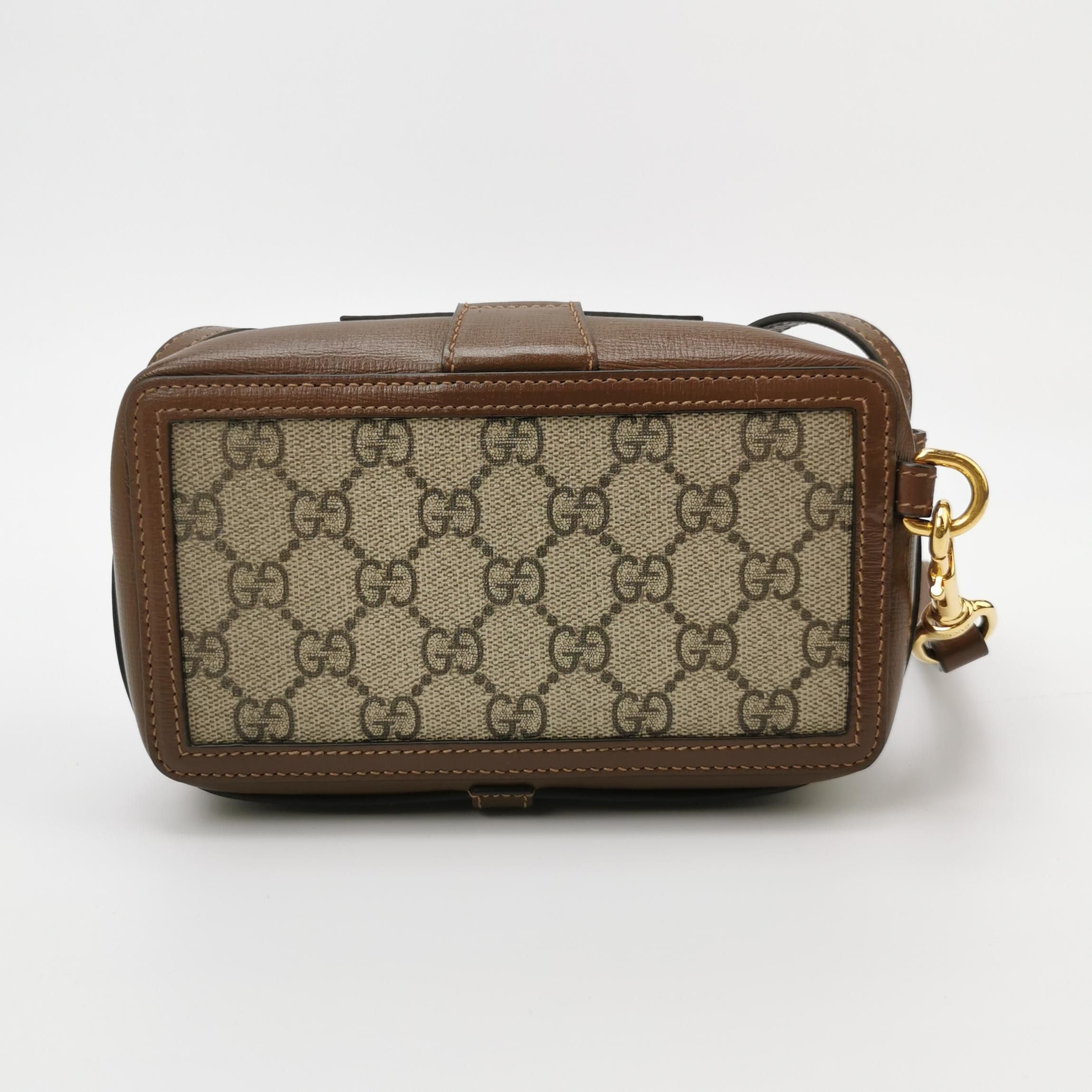 Gucci Mini GG Monogram Metal Buckle Crossbody Bag 250311781100891