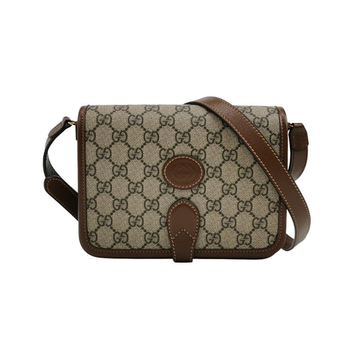 Gucci GG Retro Mini Leather Crossbody Bag with GG Pattern 250221781073895