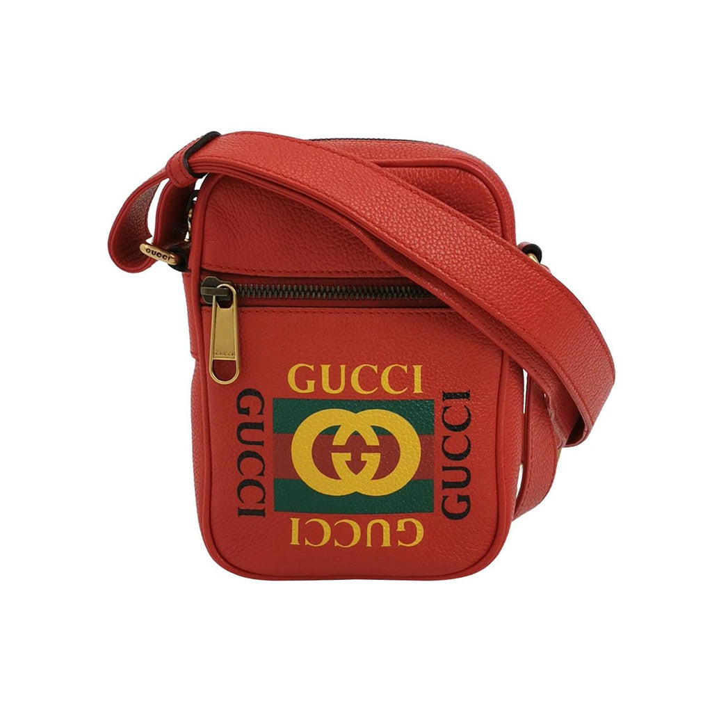 Gucci Print Leather Shoulder Bag Crossbody Bag 250311781100739