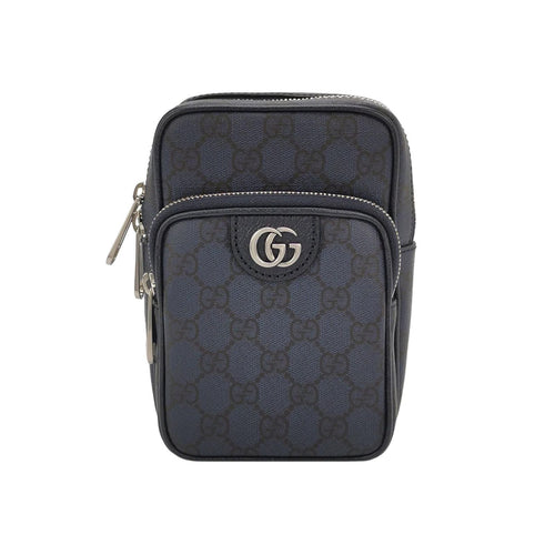 Gucci Ophidia Leather GG Logo Zip Crossbody Bag 250309781098192