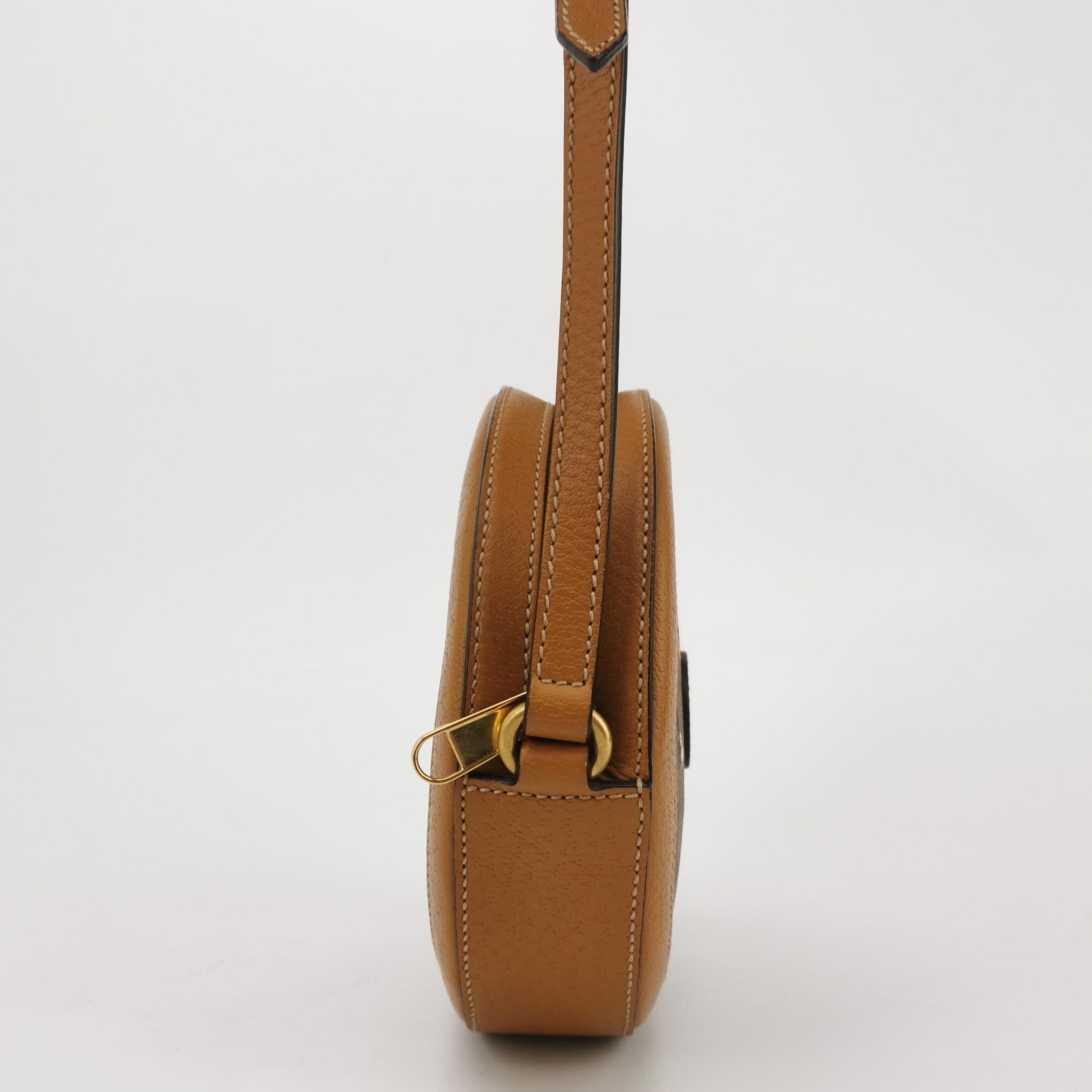 Gucci Disney Ophidia Leather Mickey Print Logo GG Stripe Crossbody Bag 250304781091171