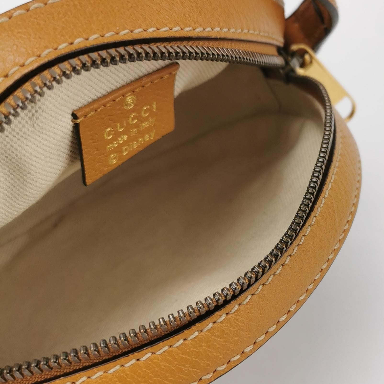 Gucci Disney Ophidia Leather Mickey Print Logo GG Stripe Crossbody Bag 250304781091171