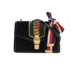 Gucci Sylvie Small Flannel and Waxed Leather Crossbody Bag 250303781088384