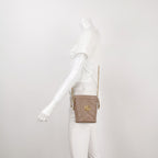 Gucci GG Marmont Mini Leather V-stitch Quilted Double G Bucket Crossbody Bag 250302781087779