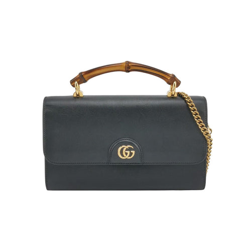 Gucci Diana Calfskin Solid Bamboo Handle Crossbody Bag 250223781077178