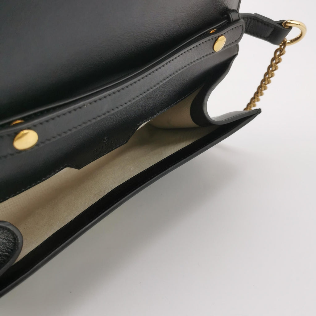 Gucci Diana Calfskin Solid Bamboo Handle Crossbody Bag 250223781077178