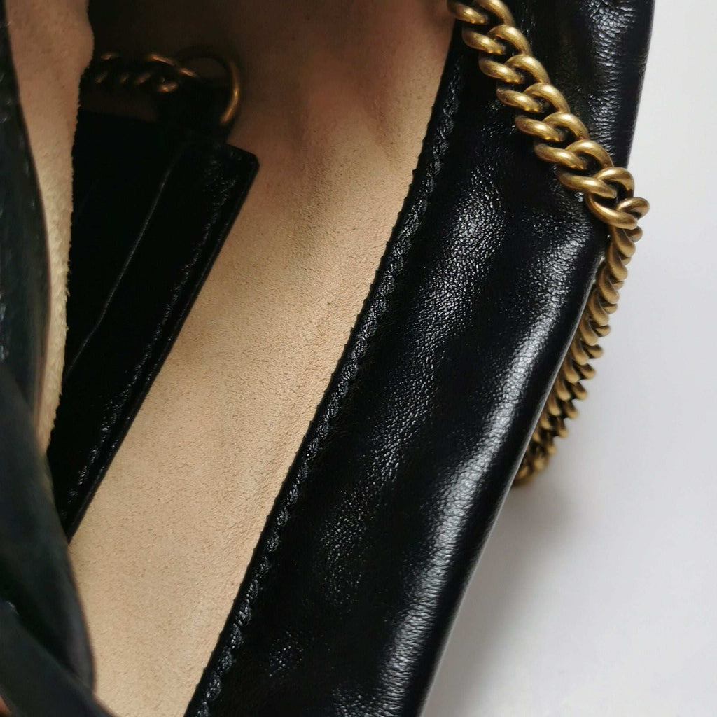 Gucci GG Marmont Mini Leather Bucket Bag with Double G Logo 250210781057232