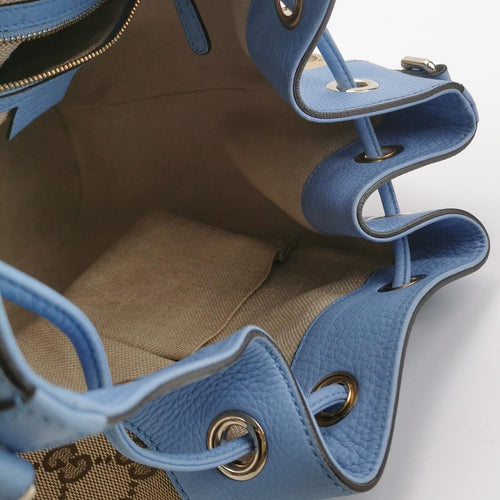 Gucci GG Canvas and Leather Drawstring Crossbody Bag 250223781076120