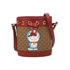 Gucci Ophidia Leather Doraemon Print GG Crossbody Bag 027852100216
