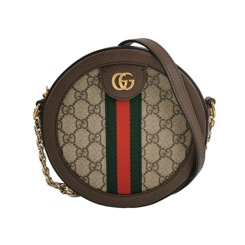 Gucci Ophidia Mini Leather Canvas GG Crossbody Bag 250219781070510