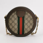 Gucci Ophidia Mini Leather Canvas GG Crossbody Bag 250219781070510