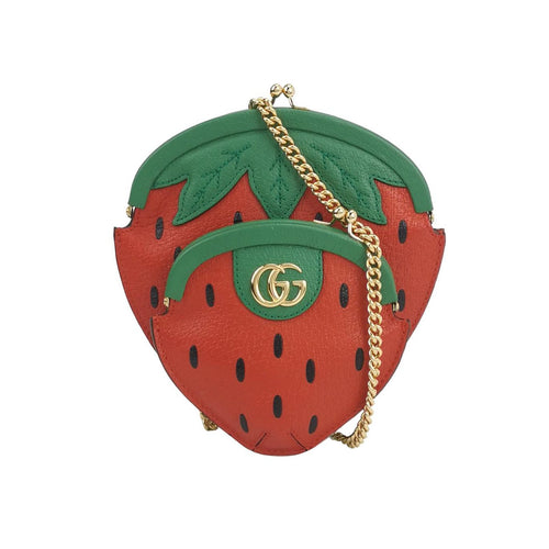 Gucci Strawberry Design GG Logo Crossbody Bag 250218781068719