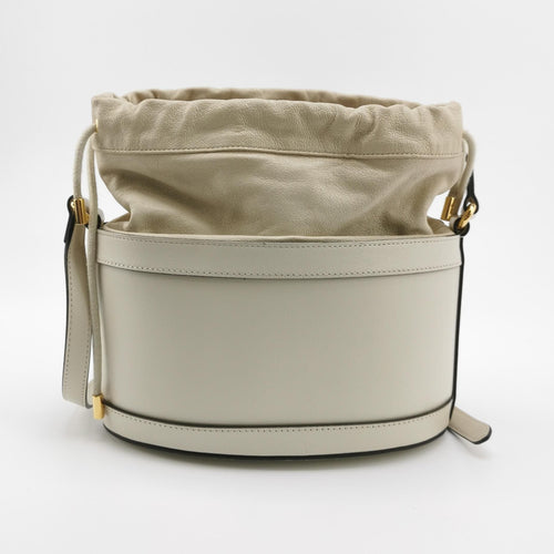 Gucci 1955 Leather and Suede Solid Horsebit Bucket Crossbody Bag 250214781063944