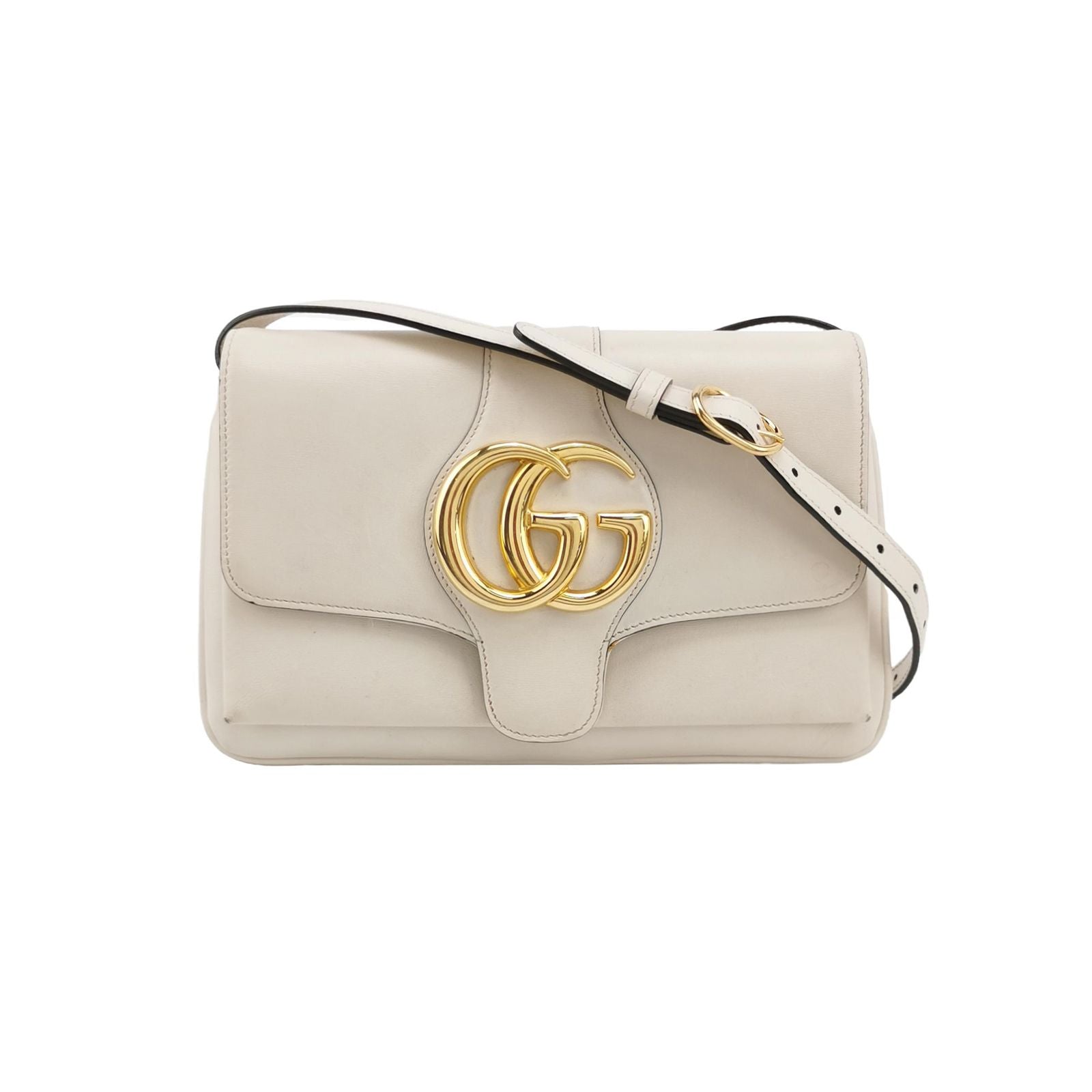 Gucci Arli Small Leather Solid GG Logo Crossbody Bag 250210781057410