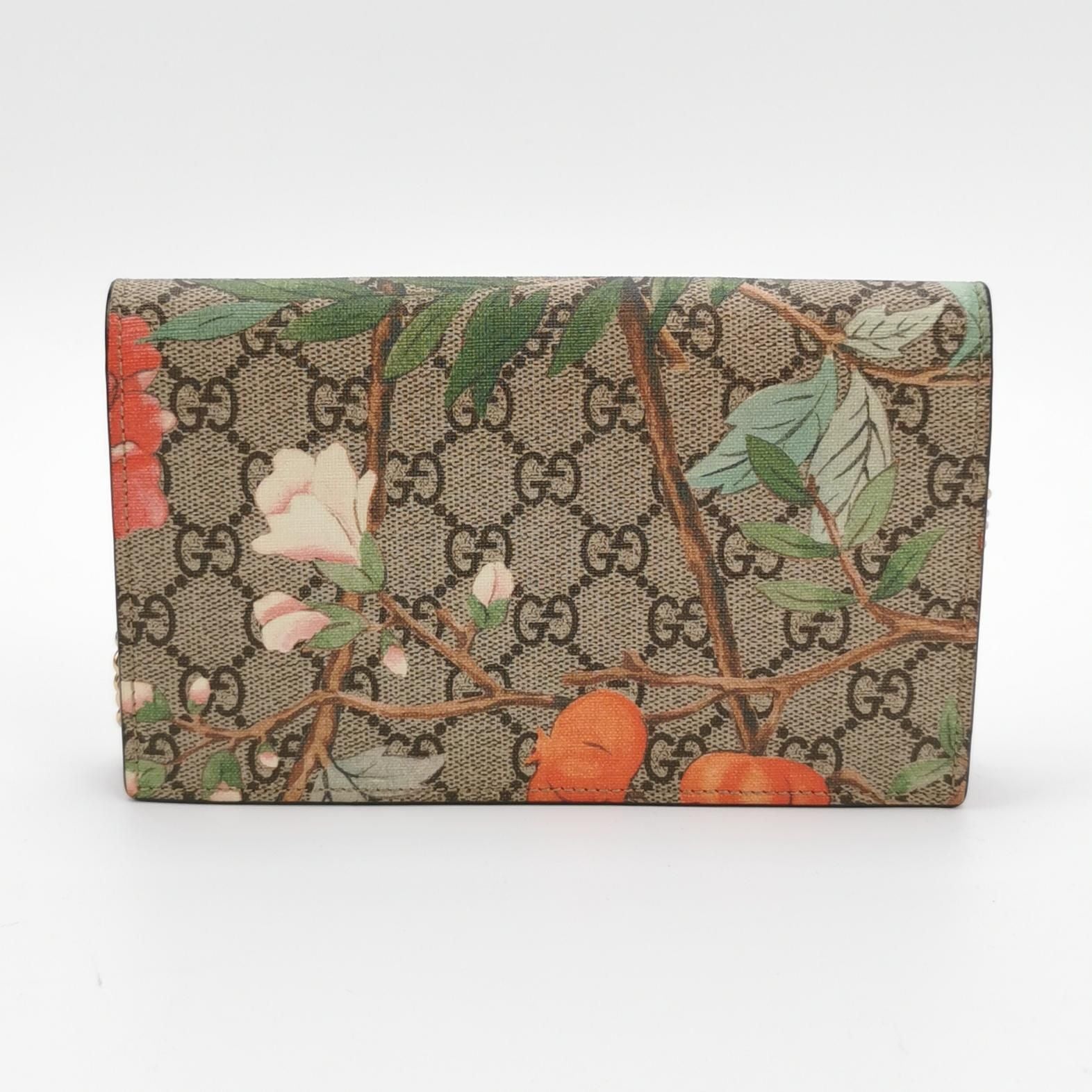 Gucci GG Canvas Floral Chain Crossbody Bag 250208781053942