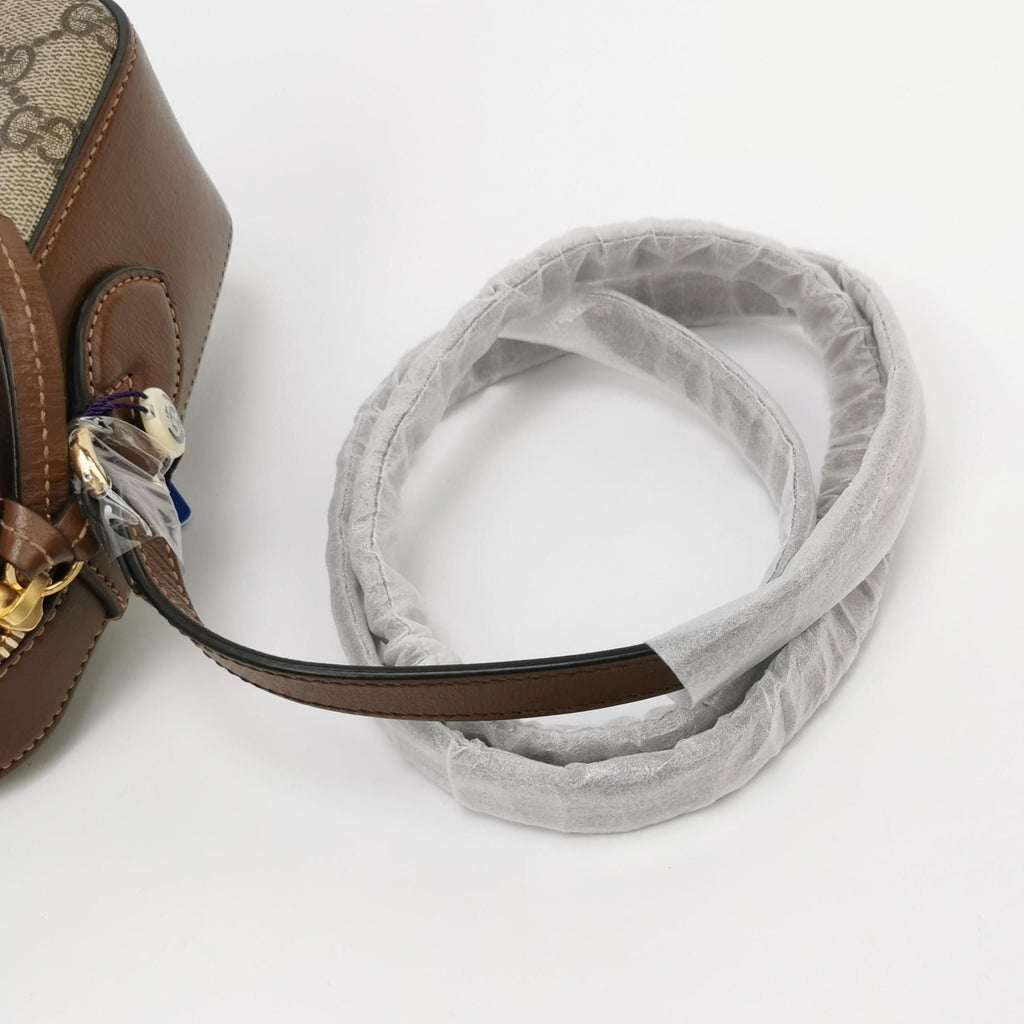 Gucci 1955 Small GG Canvas and Leather Camera Bag 250206781052118