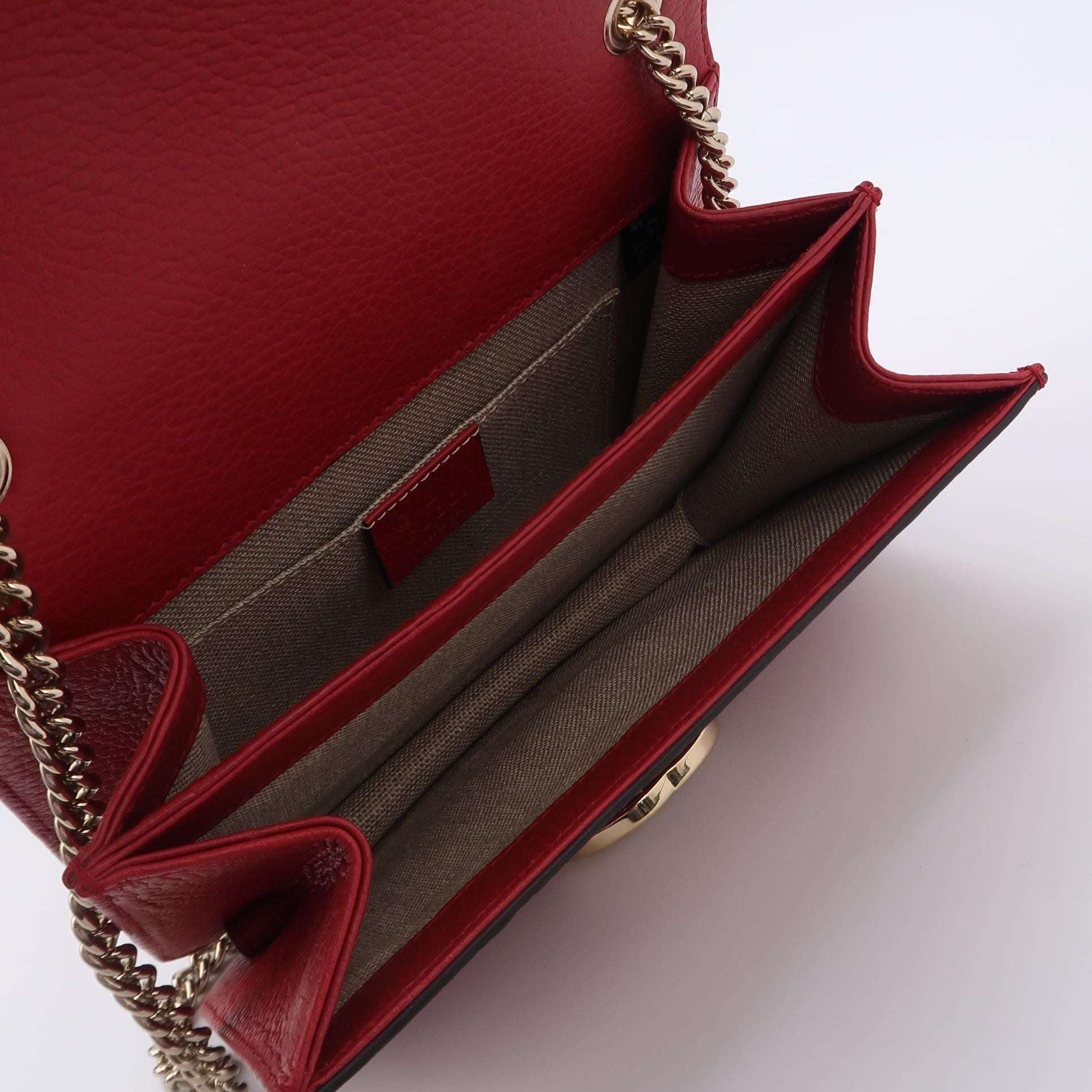 Gucci Interlocking G Leather Solid Shoulder Bag Crossbody Bag 250118781031400