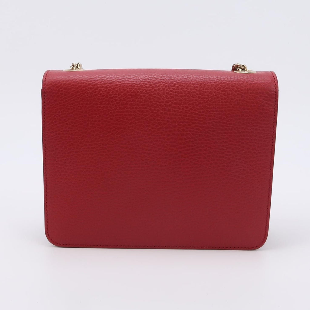 Gucci Interlocking G Leather Solid Shoulder Bag Crossbody Bag 250118781031400