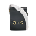 Gucci 1955 Mini Leather Solid Horsebit Phone Crossbody Bag 017851400136