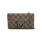Gucci Dionysus Mini GG Supreme Double Tiger Head Buckle Crossbody Bag 017851400003