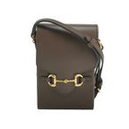 Gucci 1955 Mini Leather Solid Horsebit Phone Crossbody Bag 017850700052