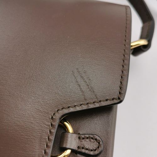 Gucci 1955 Mini Leather Solid Horsebit Phone Crossbody Bag 017850700052