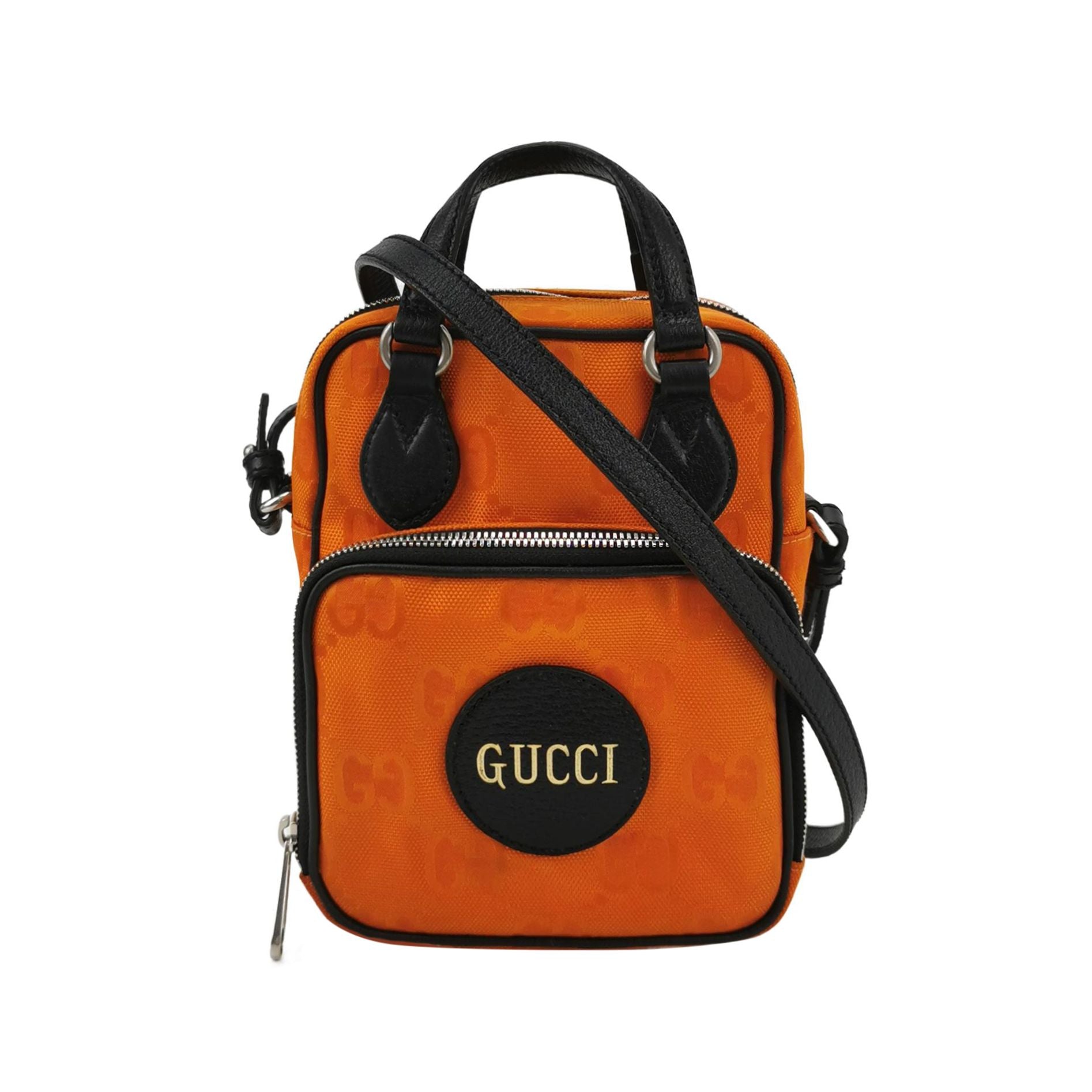 Gucci Off The Grid Leather and Nylon Crossbody Bag 24121178978601