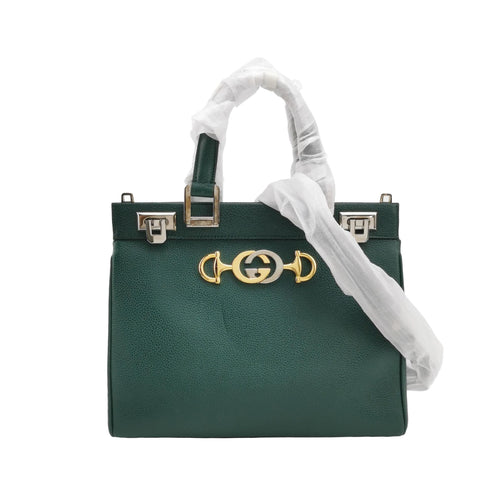 Gucci Zumi Small Leather Solid GG Horsebit Crossbody Bag 24112478957385
