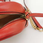 Gucci GG Marmont Small Leather Double G Logo V Stitch Quilted Camera Crossbody Bag 23032178247627