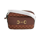 Gucci 1955 Small GG Canvas and Leather Camera Bag 24020578602022