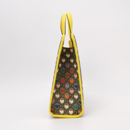 Gucci Leather Heart Pattern GG Monogram Children's Crossbody Shoulder Bag 250530781214911