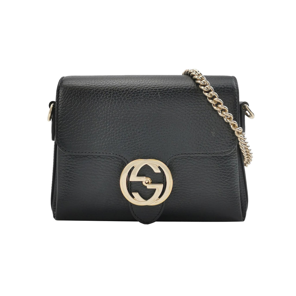 Gucci Interlocking G Leather Crossbody Shoulder Bag 250531781215957
