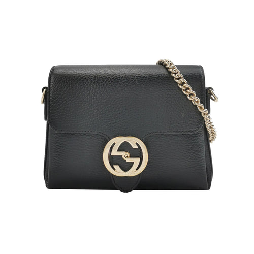 Gucci Interlocking G Leather Crossbody Shoulder Bag 250531781215957