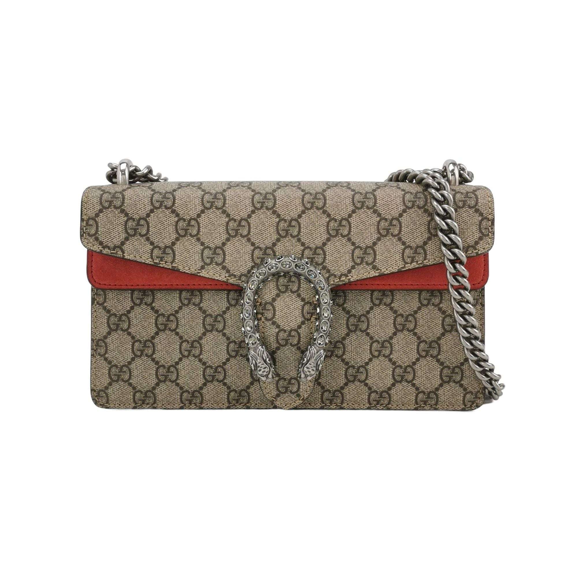 Gucci Dionysus Small Suede Double Tiger Head Buckle Shoulder Bag 250527781211071