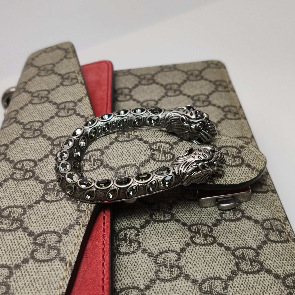 Gucci Dionysus Small Suede Double Tiger Head Buckle Shoulder Bag 250527781211071