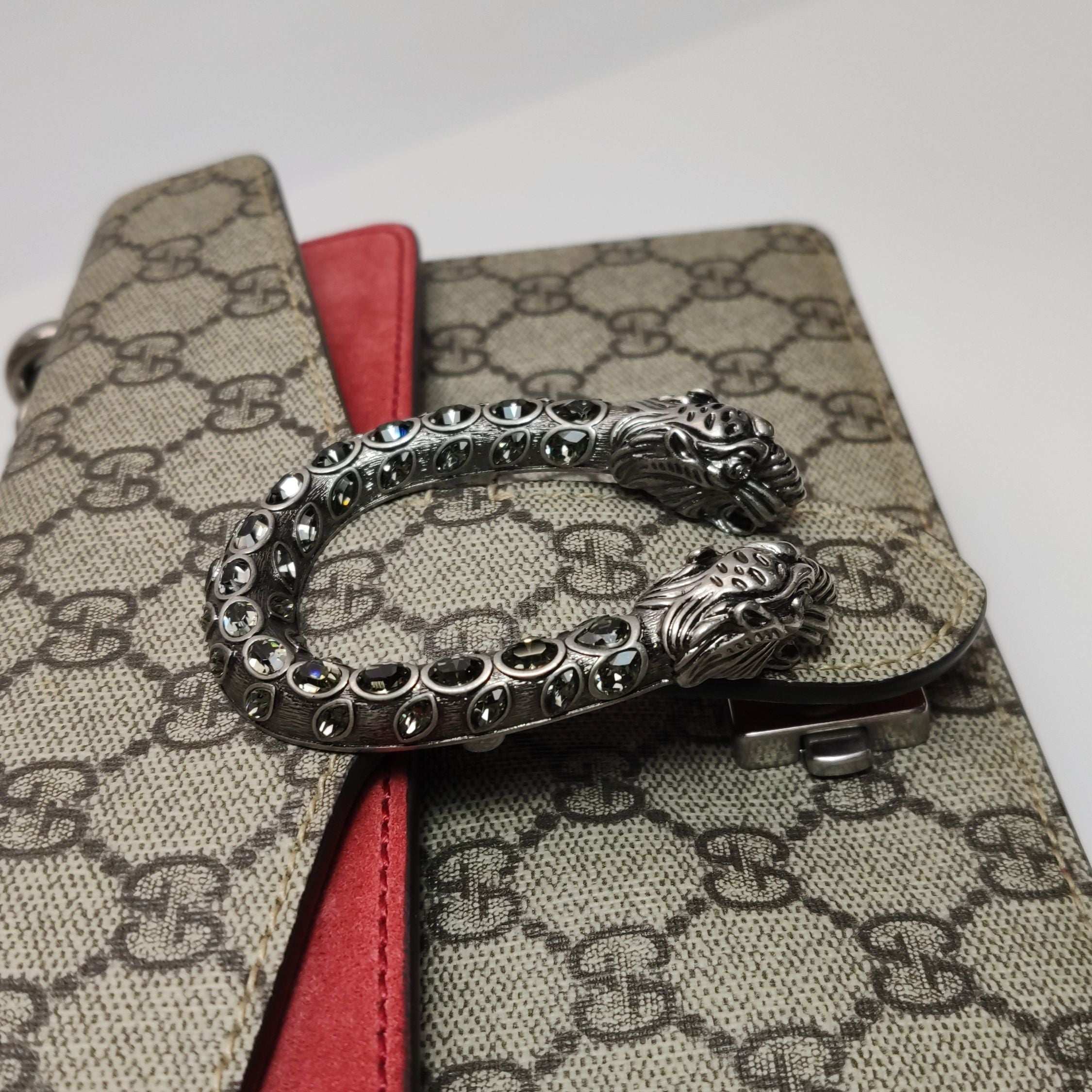 Gucci Dionysus Small Suede Double Tiger Head Buckle Shoulder Bag 250527781211071