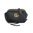 Gucci GG Marmont Mini Leather V-Stitch Double G Logo Camera Bag Crossbody Shoulder Bag 250529781212604
