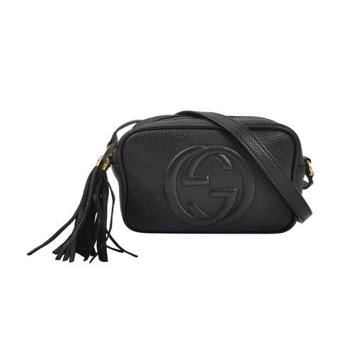 Gucci Soho Leather Solid Pattern Camera Crossbody Shoulder Bag 250528781211950