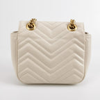 Gucci GG Marmont Mini Leather Quilted GG Logo Shoulder Bag 250526781209534