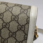 Gucci 1955 Small GG Canvas and Leather Shoulder Bag 250527781210413